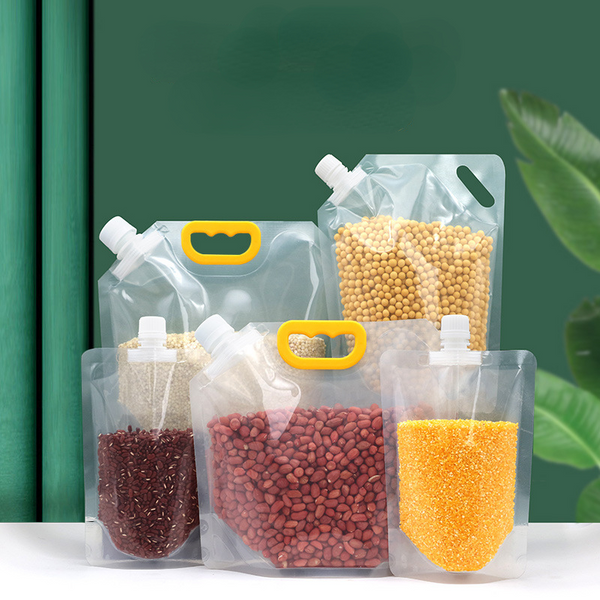 5/10PCs kitchen storage bag grain moisture-proof sealed bag insect-proof transparent portable food-grade storage bag