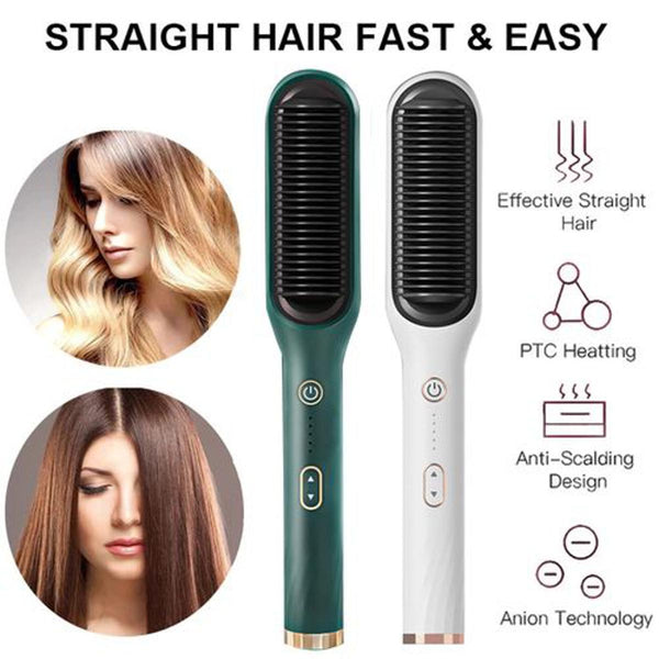 Hair Straightener 45W Heating Hair Curler Anti-scalded Portable Hairstyling Brush