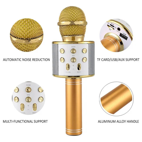 WS-858 Wireless Karaoke Bluetooth Microphone