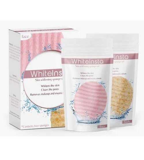 New WhiteInsta Face And Body Sponge Set