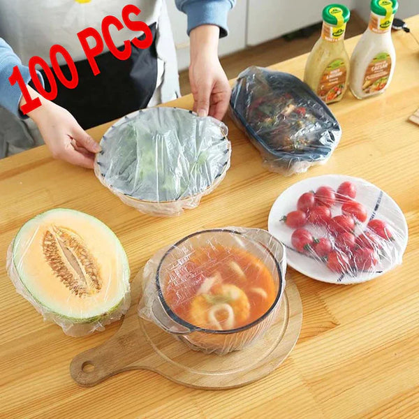 100PCS DISPOSABLE FOOD COVER